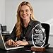 Personalized Crystal Trophy Award with Wood Base - Customized Engraved Text and Logo on Glass Plaque - Appreciation Gift for Employees,Coworker,Boss,Retirement Recognition,Thanks Gifts (Thank You)