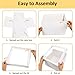 Moretoes 3 Pack Cake Boxes 12x12x8 Inch, Bakery Containers with Large Window, 12 Inch White Cake Carrier, Disposable Boxes for Birthday, Party, Cupcake Cookie Pie Pastry.