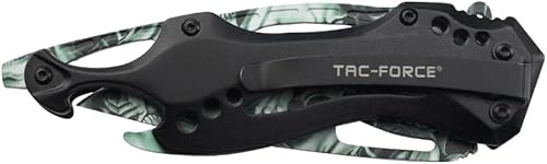 Miniatura 82 de Tac Force Serie TF-705, cuchillo plegable táctico, apertura asistida, hoja semidentada, 4-1/2 pulgadas cerrado, arcoíris