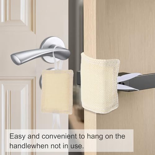 Image of 3 Pcs Door Slam Silencer, Baby Door Latch Cover for Slamming Noise Reducing Latch Cover Baby Doors Slam Stopper Quiet Close Cushion Pads Prevent from Locking