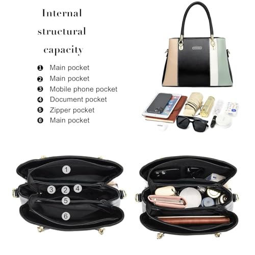 Image of KURGOOL Women Purses and Handbags Top Handle Satchel Shoulder Bags Messenger Tote Bag for Ladie
