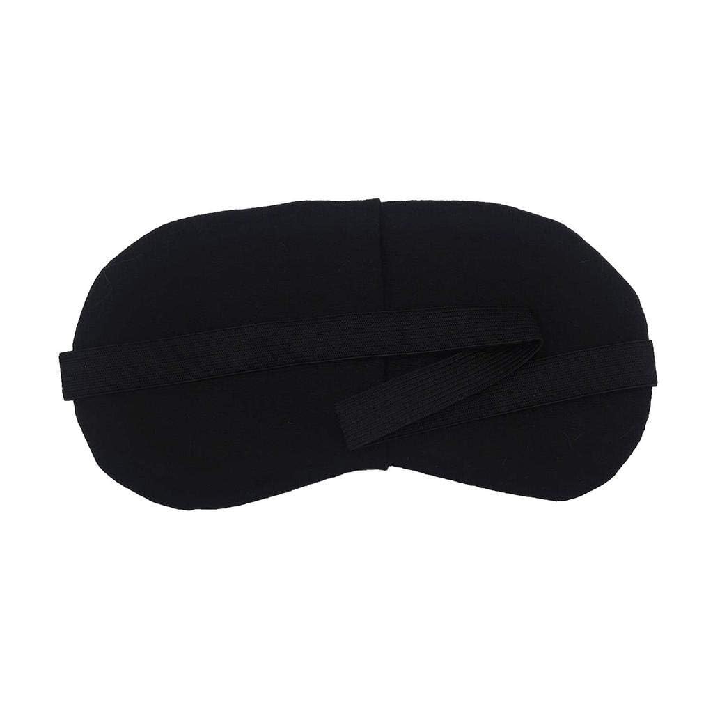 Soft Sleep Eye Mask for Men & Women | Black Light Blocking Eye Mask with Elastic Strap | Comfortable Blindfold for Sleeping, Travel, Meditation & Shift Work-image-5