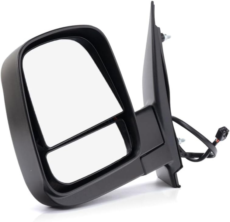 For Chevy Express 2500 2008-2018 Door Mirror Driver Side | Power | Heated | Textured Black | Replacement For 15227418 | GM1320396