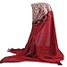 Lazzboy Plain Chiffon Muslim Hijab Schal Halstuch Damen Kopftuch Gesichtsschleier Glitzernder Turban Hidschab Diamanten Islamischen Abaya Dubai Frauen Ramadan Kopfbedeckung Bandana(D)
