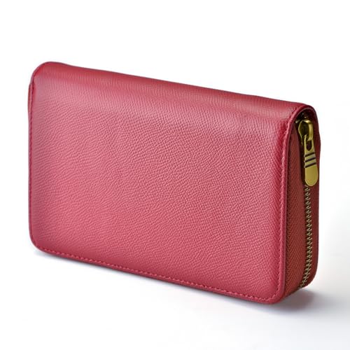 Image of Fountain Pen Leather Pen Case 10 Divided Slots, Rollerball Pen Holder Handmade Display Organizer Zippered Pouch