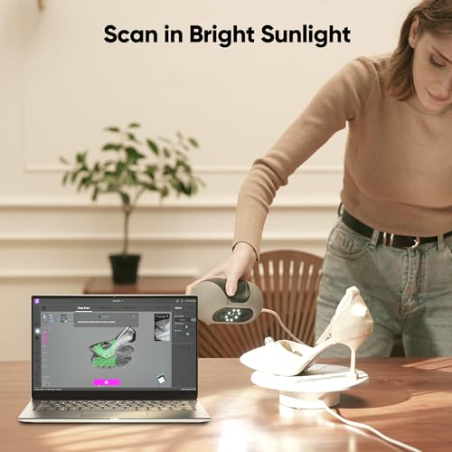 3DMakerpro Scanner 3D, Scanners de Modelo 3D Portáteis Mole para Impressão 3D, Precisão de 0,05 Mm,
