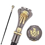 Golden Freemasonry Freemasons VG Totem Walking Cane Fashion Walking Stick Gentleman Crosier Knob Walking Stick 93cm