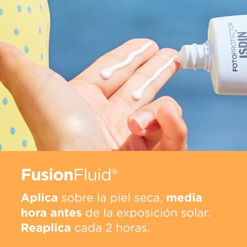 ISDIN Fusion Fluid® SPF 50+ Protector Solar Facial de Textura Fluida, Protección contra el Fotoenvejecimiento, 50 ml. - imagen 7