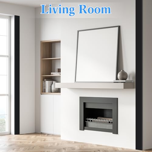 Image of Sasylvia 10 Pcs 3 x 1 x 36 Inches Wall Corner Protector Guards, Avoid Scratching Scuffs, Black Vinyl Corner Trim Molding, Ease Install & Cleaning for Door Countertop Furniture Cabinet Protection