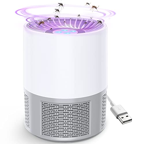 Lámpara Antimosquitos, USB Repelente de Mosquitos Eléctrico Portátil Silencio Lampara Mata Mosquitos Electrico Interior Anti Moscas Trampa Anti Mosquitos Exterior para Doméstico Jardín Cámping