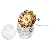 Entretien facile : le couvercle métallique de la lampe simplifie le remplissage et le remplacement de la mèche, garantissant ainsi que votre petite lampe à pétrole rétro reste facile à utiliser et prête à l’emploi à tout moment