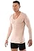 ALBERT KREUZ Camiseta Interior Invisible Color Carne/Piel/Beis de Manga Larga con Cuello...