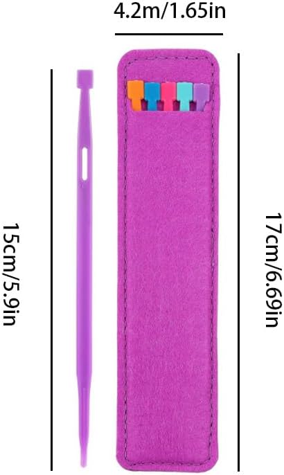 10Pcs Purple Thang Sewing Tool Kit with 2 Storage Bags - Multifunctional Quilting Needles for Crafting, Quilting and Tailoring