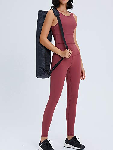 Women\'s Sports Gym Crop Tank Tops Basic Solid Active Sleeveless Shirts for Yoga Running Fitness Workout Marron 6