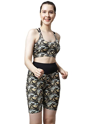 Image of PERFKT-U Women Slim Fit High-Rise Cycling Sports Shorts