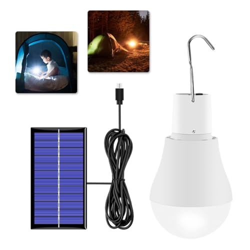Lampe pour la tente de camping avec panneau solaire et prise USB