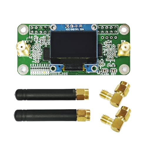 Image of AURSINC Mini MMDVM Duplex Hotspot Board with Antenna, UHF (433-900MHz) VHF (144-146MHz) Dual Band, Supports P25 DMR YSF DSTAR NXDN POCSAG, Compatible with Raspberry Pi-Zero W /3 /3B /3B+ /4 (with OLED)