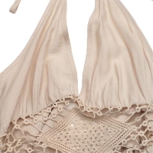 Robe dos nu avec nœud papillon col licou coupe trapèze - 5
