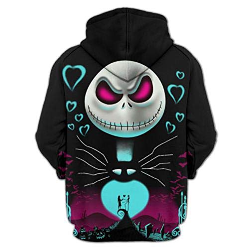 Emejate Mens 3D Printed Christmas Halloween Sweatshirts Hoodie Black Classic1-Large #TOP1