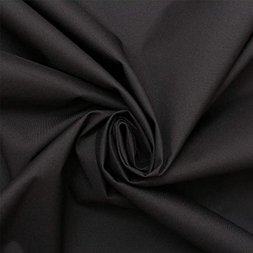 Canvas Fabric 600 Denier Polyester 60" Width Black (1 Yard) #TOP4