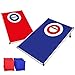 Produktbild Offizielles Cornhole Target | Amerikanisches Cornhole Spiel | Aluminium | Premium Qualität | Offizielle Wettkampfmaße 2 Boards + 8 Säcke + 1 Schutzhülle | Outdoor und Strandspiel | OriginalCup®