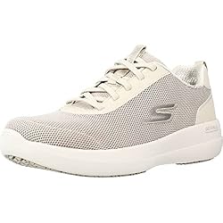 Skechers Go Walk Stability Magnificent Glow, Zapatillas Mujer, Taupe Textile Trim, 38 EU