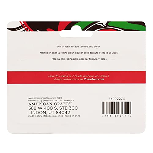 American Crafts Color Pour Mix-Ins 4/Pkg-Holiday Clay Confetti