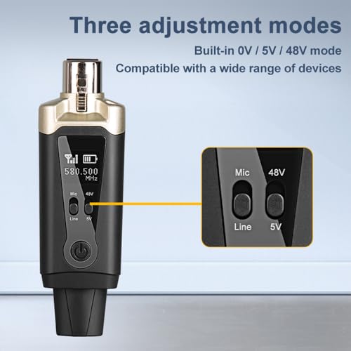 Éliminez les câbles avec le système de microphone sans fil UHF émetteur récepteur XLR stable - 3