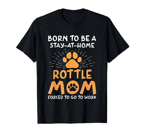 Nacida para ser una madre pequeña, divertido humor de Rottie Poo Rottiedoodle Camiseta