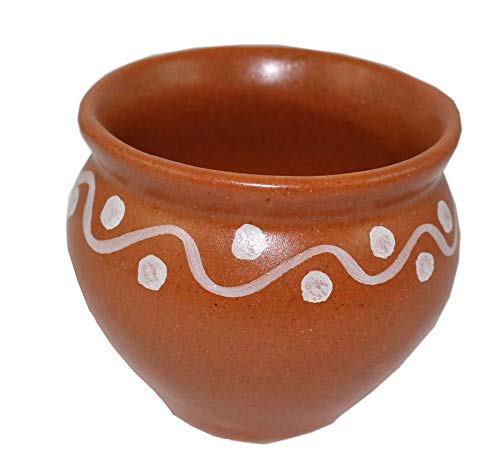 Creativegifts Ceramic 6 Pc Kulhar Kulhad Cups Traditional Indian Chai Tea Cup (2X2 Inch) (Color-1) #TOP2