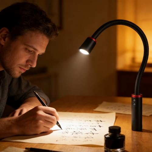 Luz LED pequeña flexible que elimina sombras en tu escritorio 3