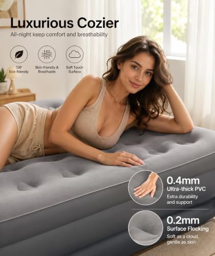 Nodirz Inflatable Air Bed 6.20 x 3.15 x 1.5 ft - Image 4
