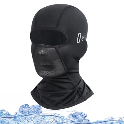 Image of Proberos Balaclava Face Mask - Cool Silk, Eyeglasses Friendly Design, UV Protection, Breathable, Unisex Quick Dry for Riding