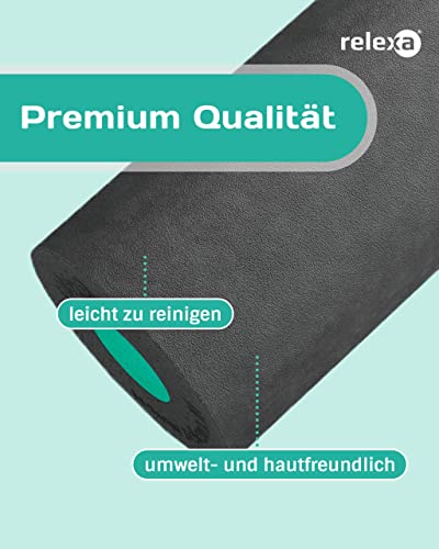 Relexa 2in1 Pilates-Rolle Faszienrolle schwarz/orange, 2-teilig
