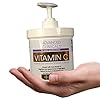 Advanced-Clinicals-Vitamin-C-Cream-Advanced-Brightening-Cream-Anti-aging-cream-for-age-spots-dark-spots-on-face-hands-body-16oz Advanced Clinicals Vitamin C Cream Face & Body Lotion Moisturizer | Anti Aging Skin Care Firming & Brightening Cream For Body, Face, Uneven Skin Tone, Wrinkles, & Sun Damaged Dry Skin, 16 Oz