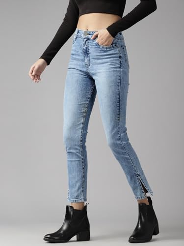 Image of GUTI Womens High Rise Crop Length Jeans()