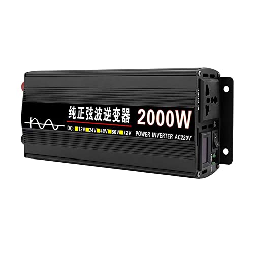 Onduleur pure sinus 12V 220V 2000W pour véhicule et usage domestique