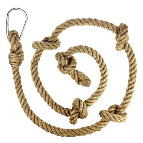 Woudi® 10877 Kletterseil für Kinder, aus Jute, Natürliches Material, Mit...
