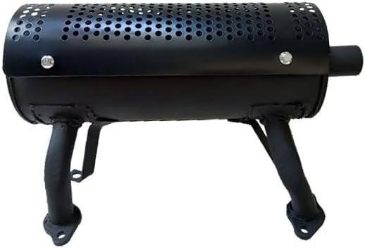 Start Side Outlet Muffler for Honda Engines GX610 GX630 GX660 GX690,Black (Left Side)