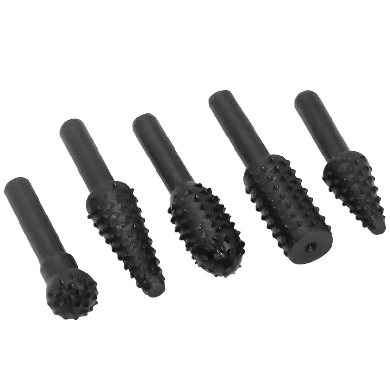 RetLeen 5 Pieces Rotary Grinding File/Wood Carving Rotary Craft Files/Rotary Rasp File for Wood Working Hand Tool/Rotary Burr Drill Bit for Wood Carving (Shank Size- 1/4", 6mm) (B0BTSSP25M) Amazon Price History, Amazon Price Tracker