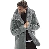 Polar Trabajo Hombre Frío Extremo Chaqueta Deporte Ropa Esqui Abrigo Frio Extremo de Esqui Chaquetas de Hombre Ultraligero Interior Chaqueta Forro Polar Gris 3XL