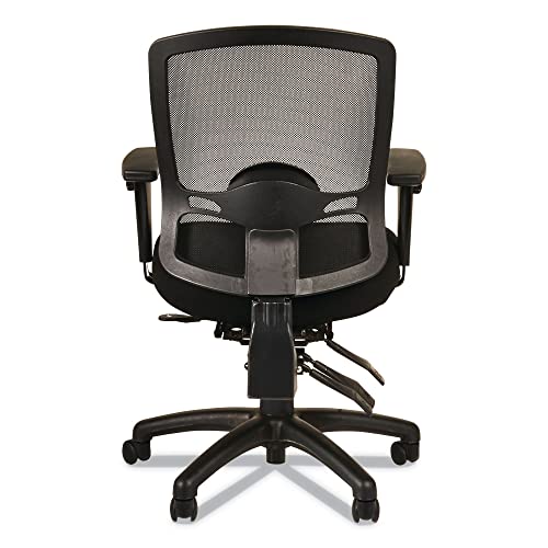 Alera Aleet4217 Etros Series Multifunction 275 Lbs. Capacity Mid-Back Chair With Seat Slide - Black #TOP5