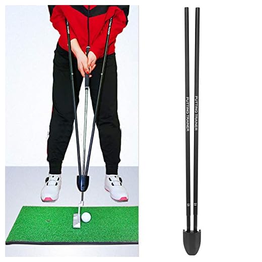 VGEBY Golf Putter Assist Golf Putting Aid Training Entrenamiento de Longitud Ajustable Golf Putter Assist para Entrenamiento de práctica Se Conecta a Cualquier Putter Shaft