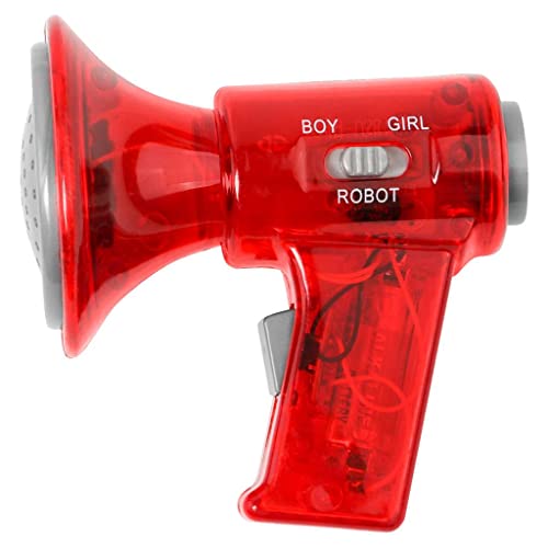Sharplace Mini Haut-Parleur en Plastique Changeur De Voix Mégaphone Jouet pour Les Enfants Faveur Faveur - Rouge