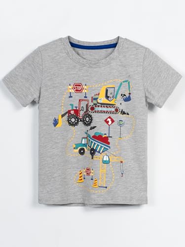 YOUNGSOUL T-shirt chłopięcy, dinozaury, dla dzieci, z krótkim rękawem, na lato, 3 sztuki, 92-98