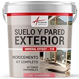 KIT HORMIGON PULIDO EXTERIOR - Hormigón pulido exterior para suelo, muro, terraza, balcón, escalera - Pitahaya Rosa - ARCANE INDUSTRIES