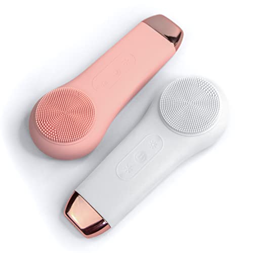 Clarity Revive 3-In-1 Advanced Facial Cleansing Brush | Heat & Cold Compress, Cloud White #TOP1