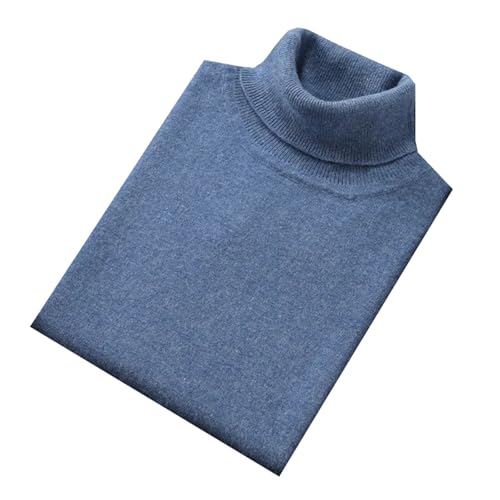 Men Cashmere Sweater Turtleneck Winter Warm Knitted Long Sleeve Pullovers Sweater