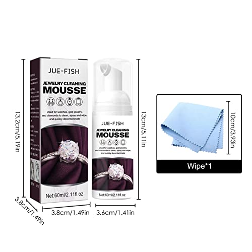 Solução para joias - 60ml Spray Eficaz Para Jóias,Restaura ferramentas brilho brilhante para limpar