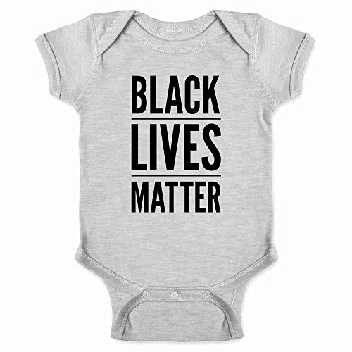 Black Lives Matter BLM Movement Civil Rights Infant Bodysuit Grey 6M